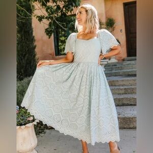 Ivy City Co Odessa Dress Light Blue